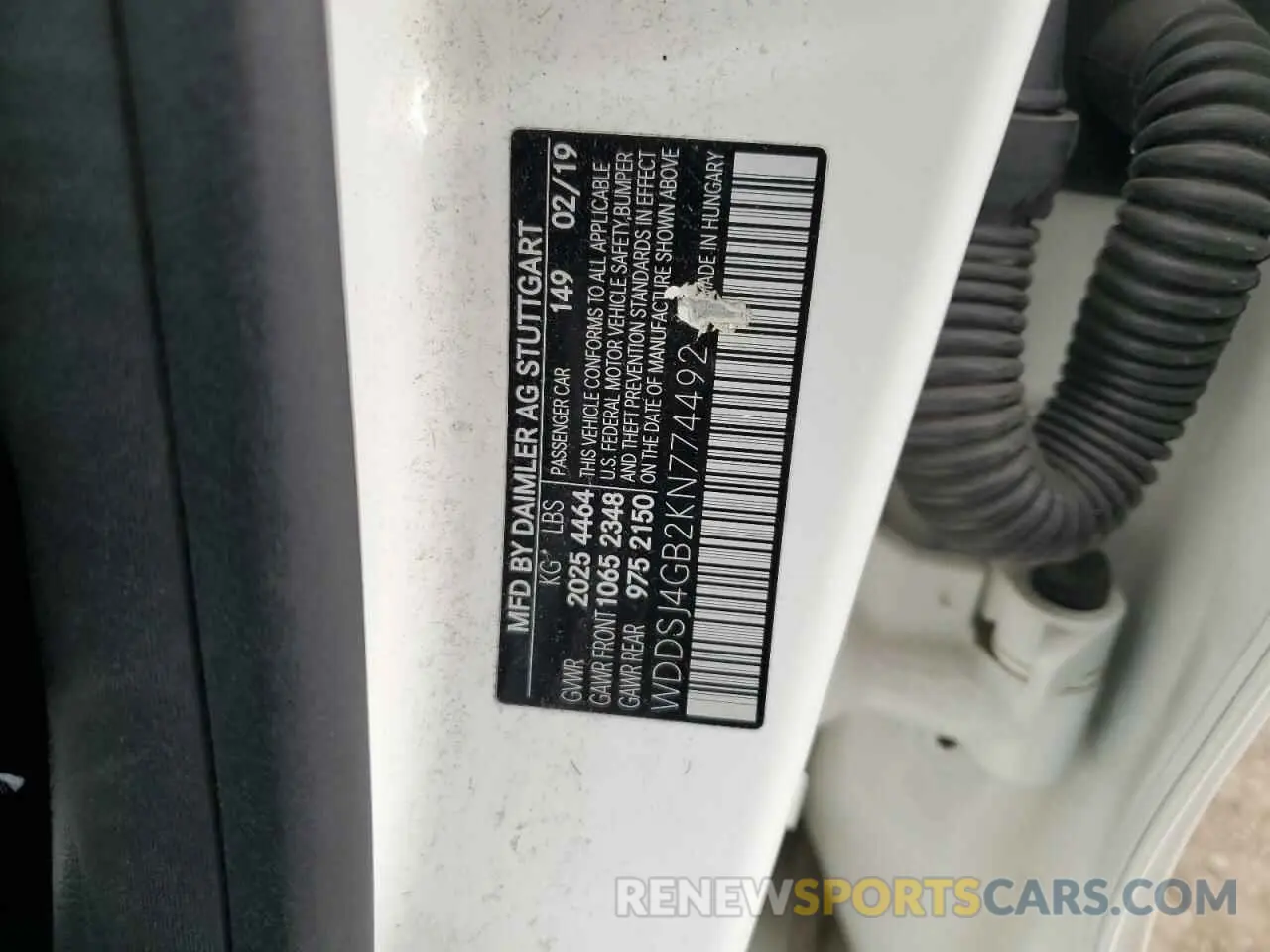 14 Photograph of a damaged car WDDSJ4GB2KN774492 MERCEDES-BENZ CLA-CLASS 2019