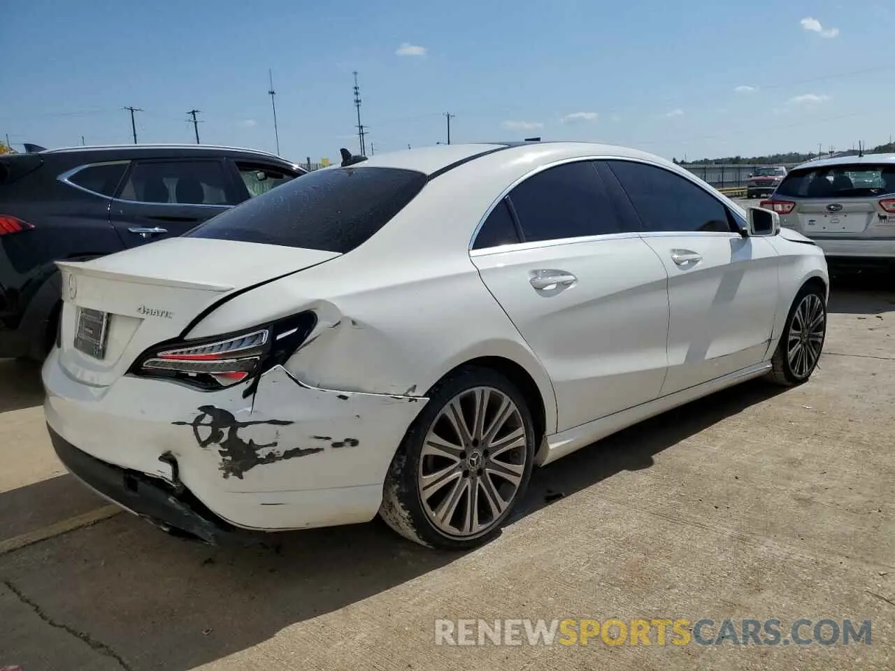 3 Photograph of a damaged car WDDSJ4GB4KN748976 MERCEDES-BENZ CLA-CLASS 2019