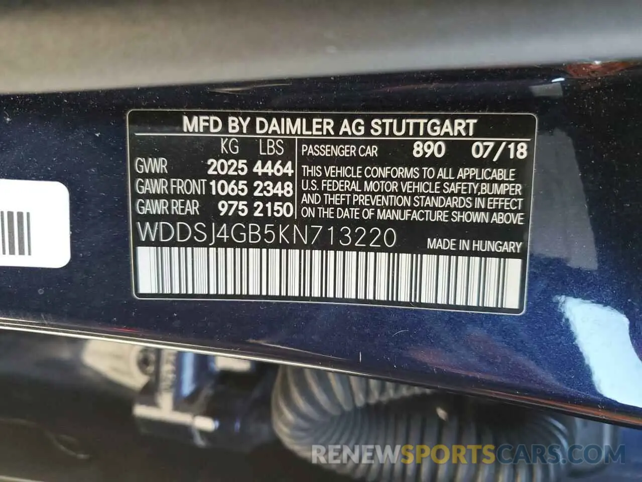 14 Photograph of a damaged car WDDSJ4GB5KN713220 MERCEDES-BENZ CLA-CLASS 2019