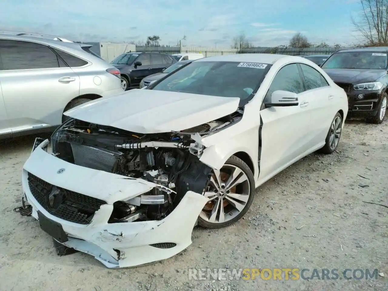 2 Photograph of a damaged car WDDSJ4GB5KN757038 MERCEDES-BENZ CLA-CLASS 2019