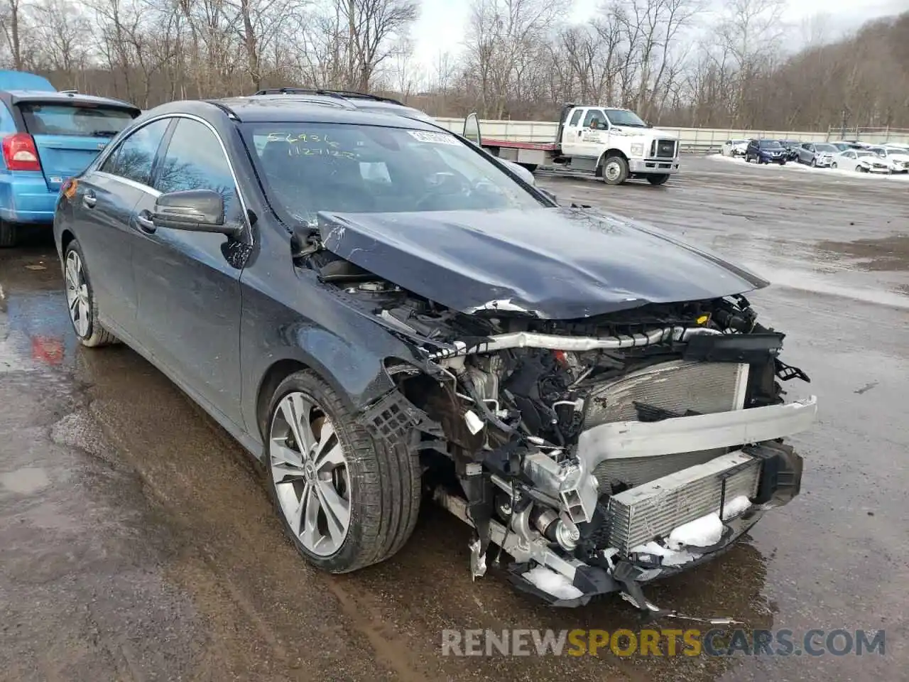 1 Photograph of a damaged car WDDSJ4GBXKN725038 MERCEDES-BENZ CLA-CLASS 2019