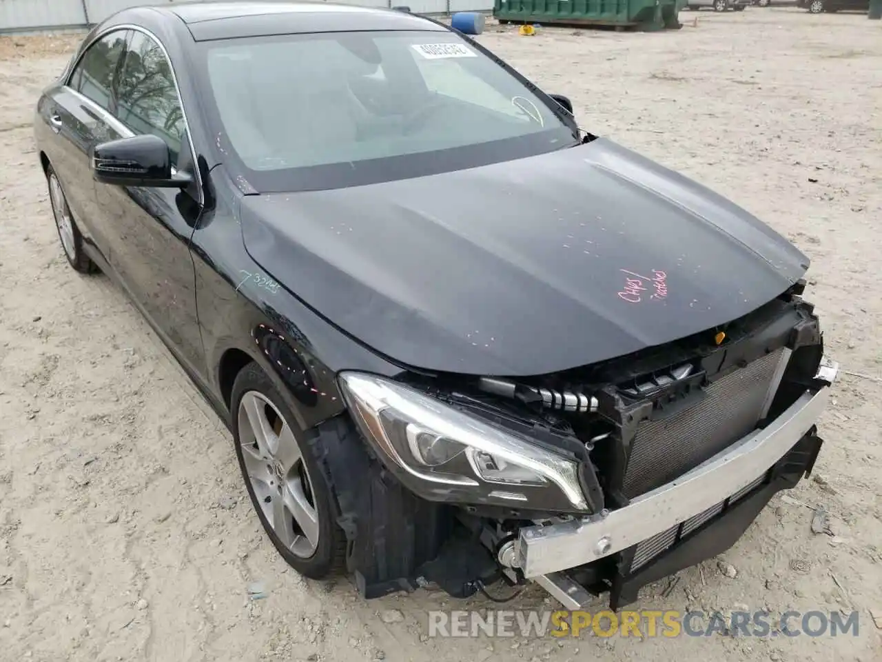 1 Photograph of a damaged car WDDSJ4GBXKN775292 MERCEDES-BENZ CLA-CLASS 2019