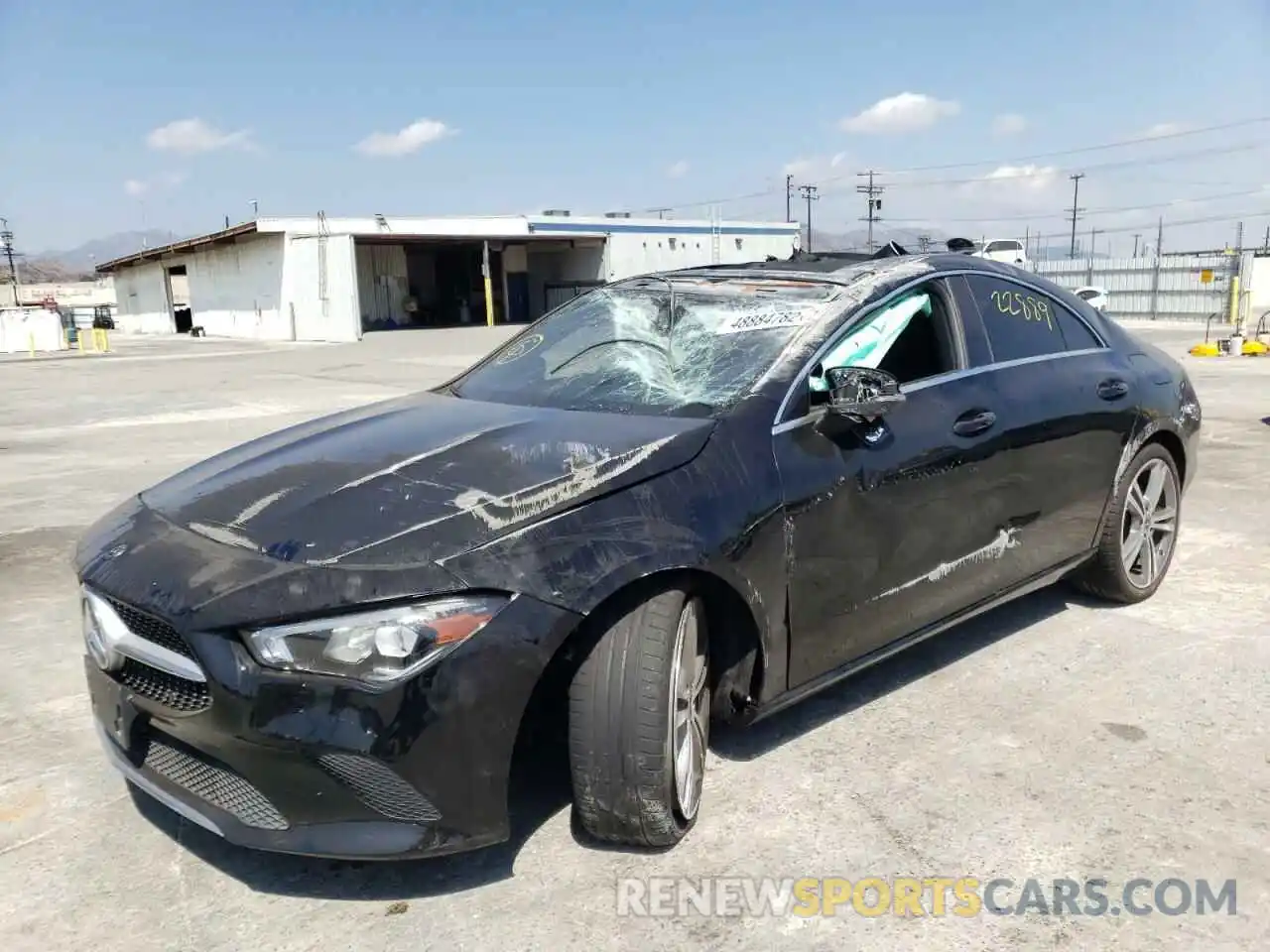 2 Photograph of a damaged car W1K5J4GB1LN125071 MERCEDES-BENZ CLA-CLASS 2020