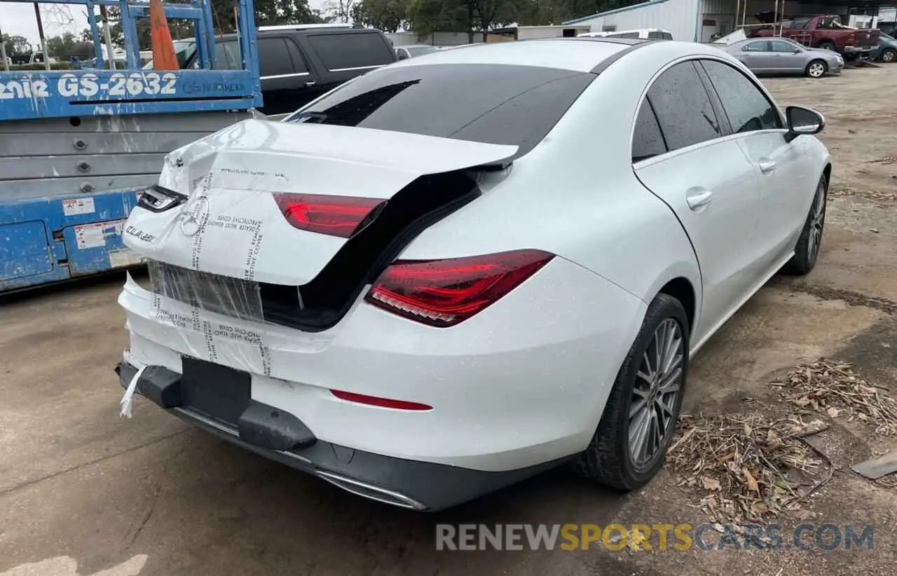 4 Photograph of a damaged car W1K5J4GB9LN093020 MERCEDES-BENZ CLA-CLASS 2020