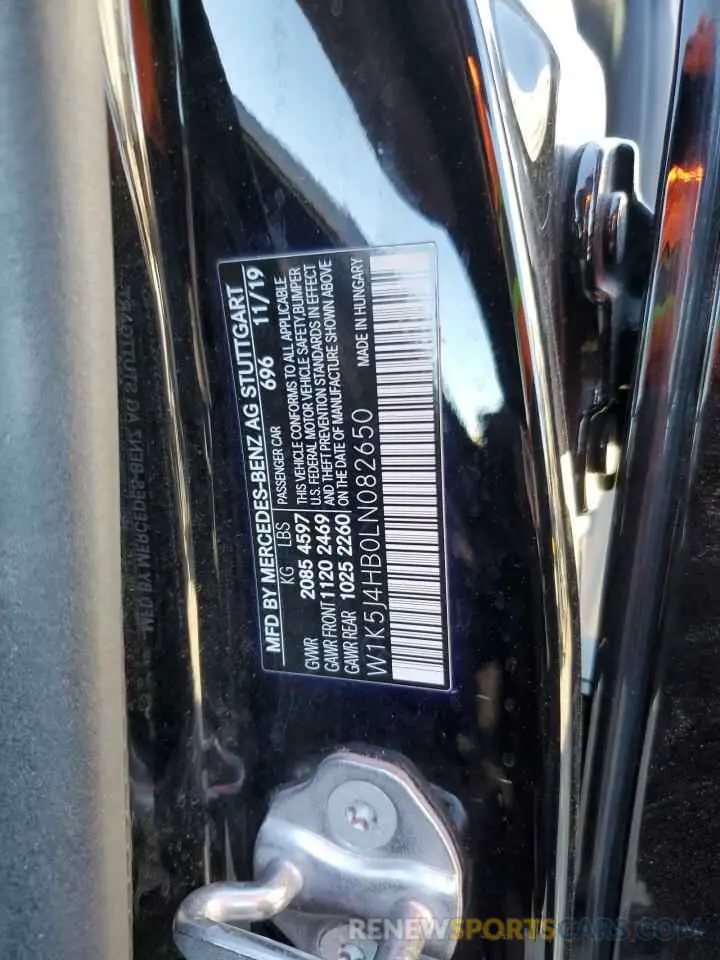 14 Photograph of a damaged car W1K5J4HB0LN082650 MERCEDES-BENZ CLA-CLASS 2020