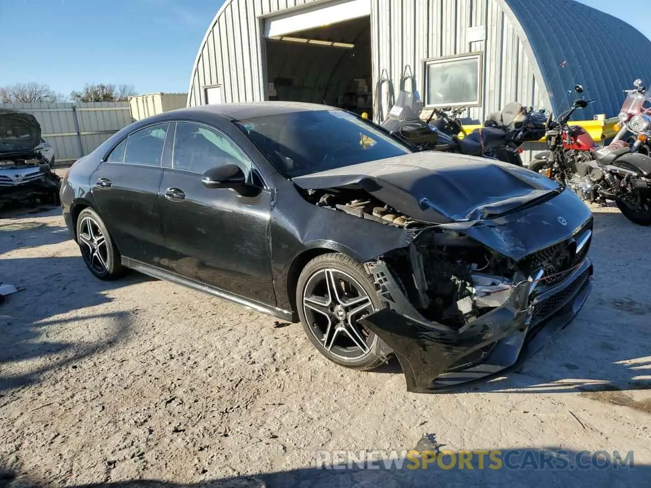 4 Photograph of a damaged car W1K5J4HB0LN082650 MERCEDES-BENZ CLA-CLASS 2020