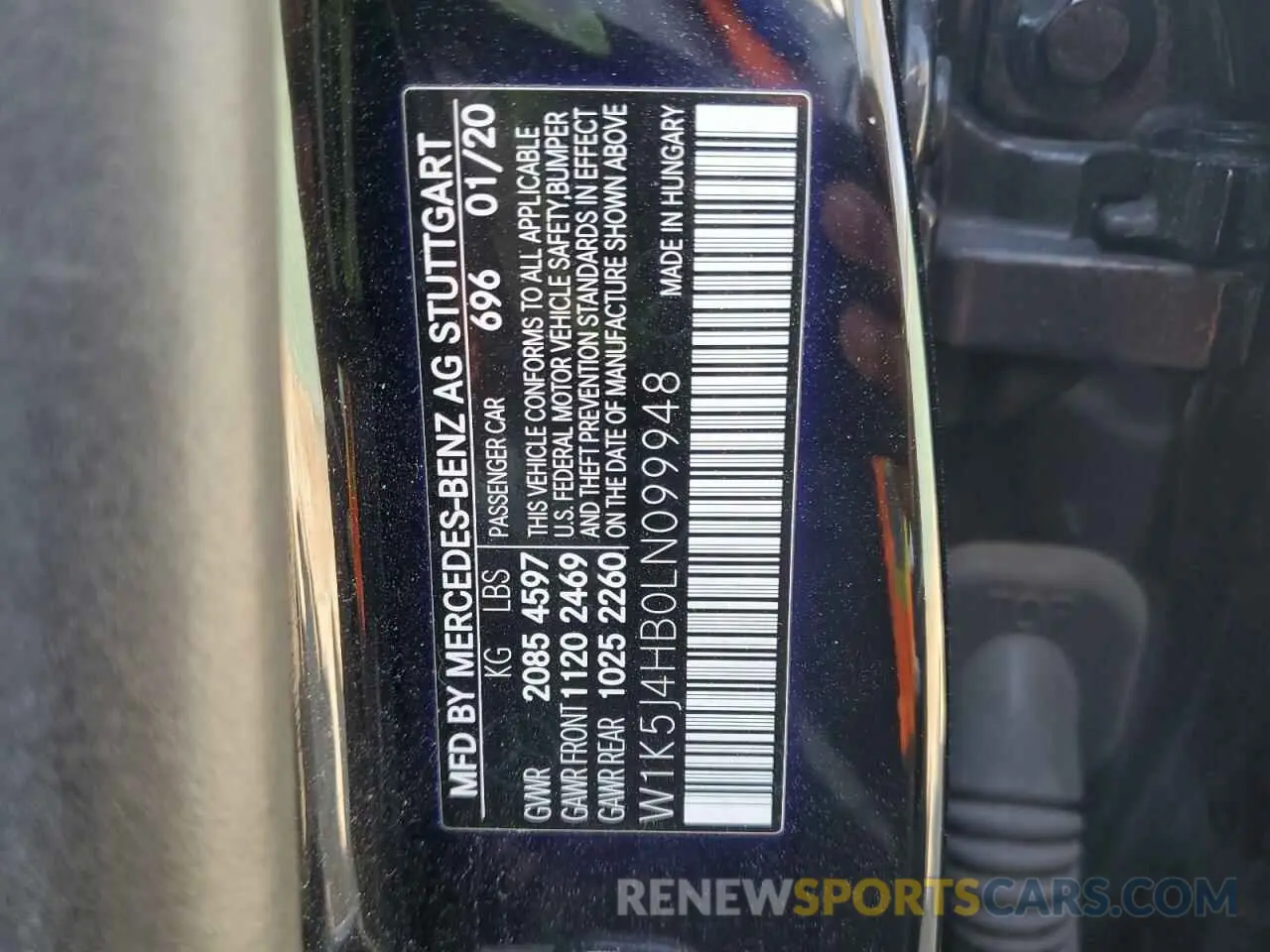 14 Photograph of a damaged car W1K5J4HB0LN099948 MERCEDES-BENZ CLA-CLASS 2020