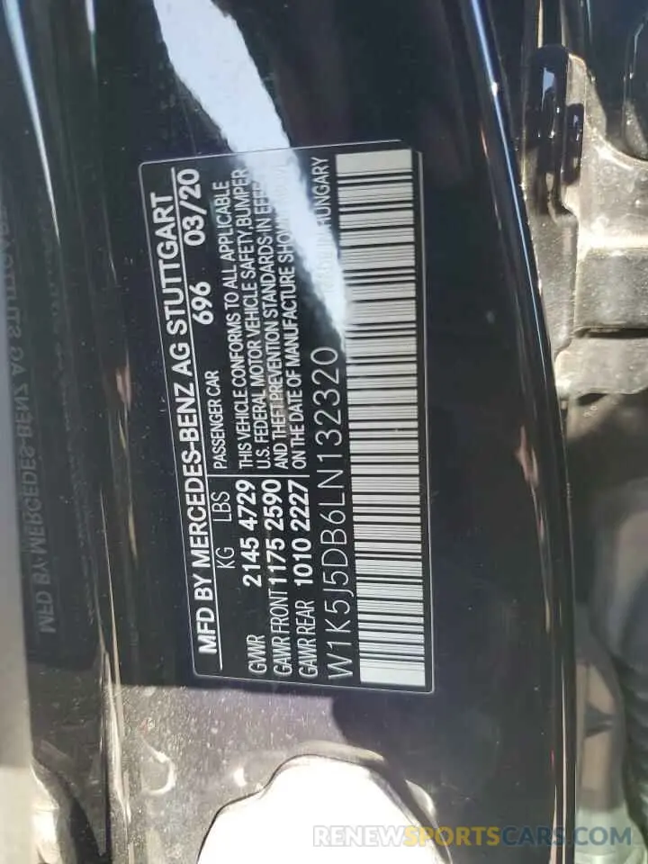 12 Photograph of a damaged car W1K5J5DB6LN132320 MERCEDES-BENZ CLA-CLASS 2020