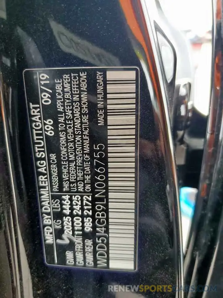 14 Photograph of a damaged car WDD5J4GB9LN066755 MERCEDES-BENZ CLA-CLASS 2020