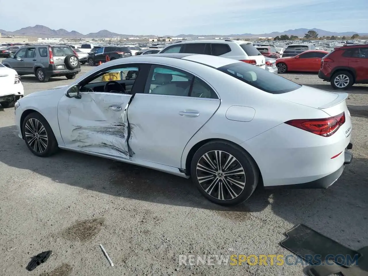 2 Photograph of a damaged car W1K5J4GB0MN165627 MERCEDES-BENZ CLA-CLASS 2021
