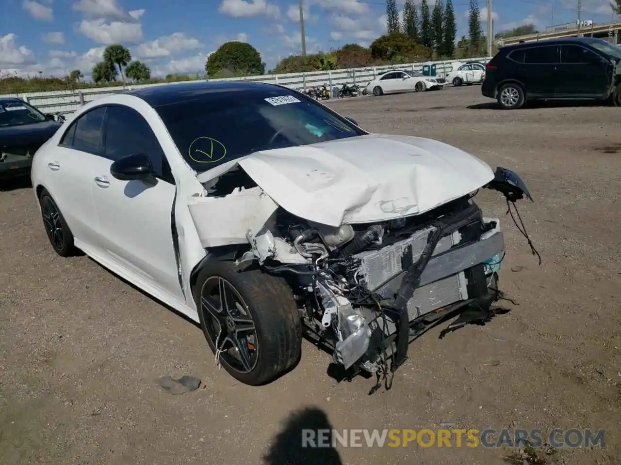 1 Photograph of a damaged car W1K5J4GB4MN176825 MERCEDES-BENZ CLA-CLASS 2021