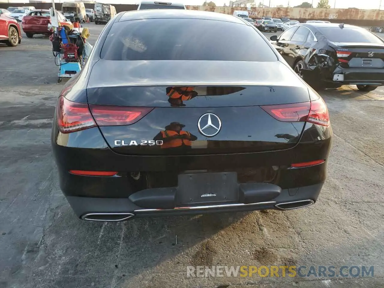 6 Photograph of a damaged car W1K5J4GB5MN221139 MERCEDES-BENZ CLA-CLASS 2021