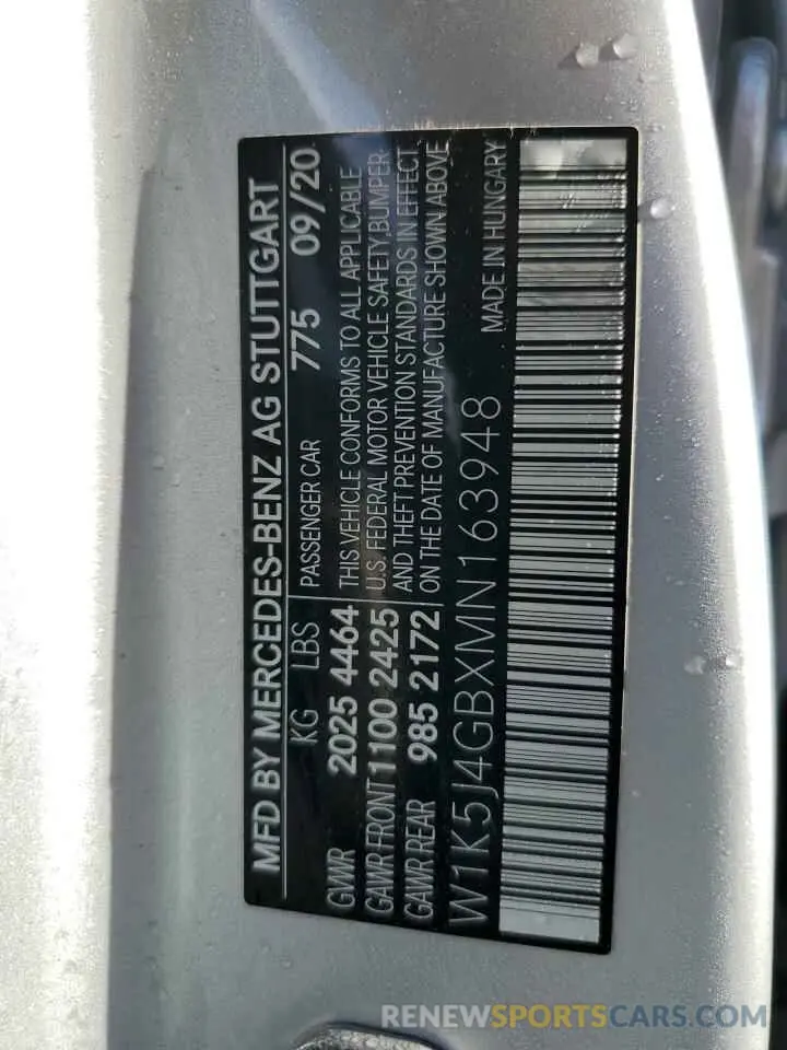 13 Photograph of a damaged car W1K5J4GBXMN163948 MERCEDES-BENZ CLA-CLASS 2021