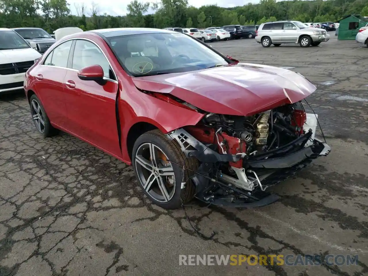 1 Photograph of a damaged car W1K5J4HB0MN154643 MERCEDES-BENZ CLA-CLASS 2021