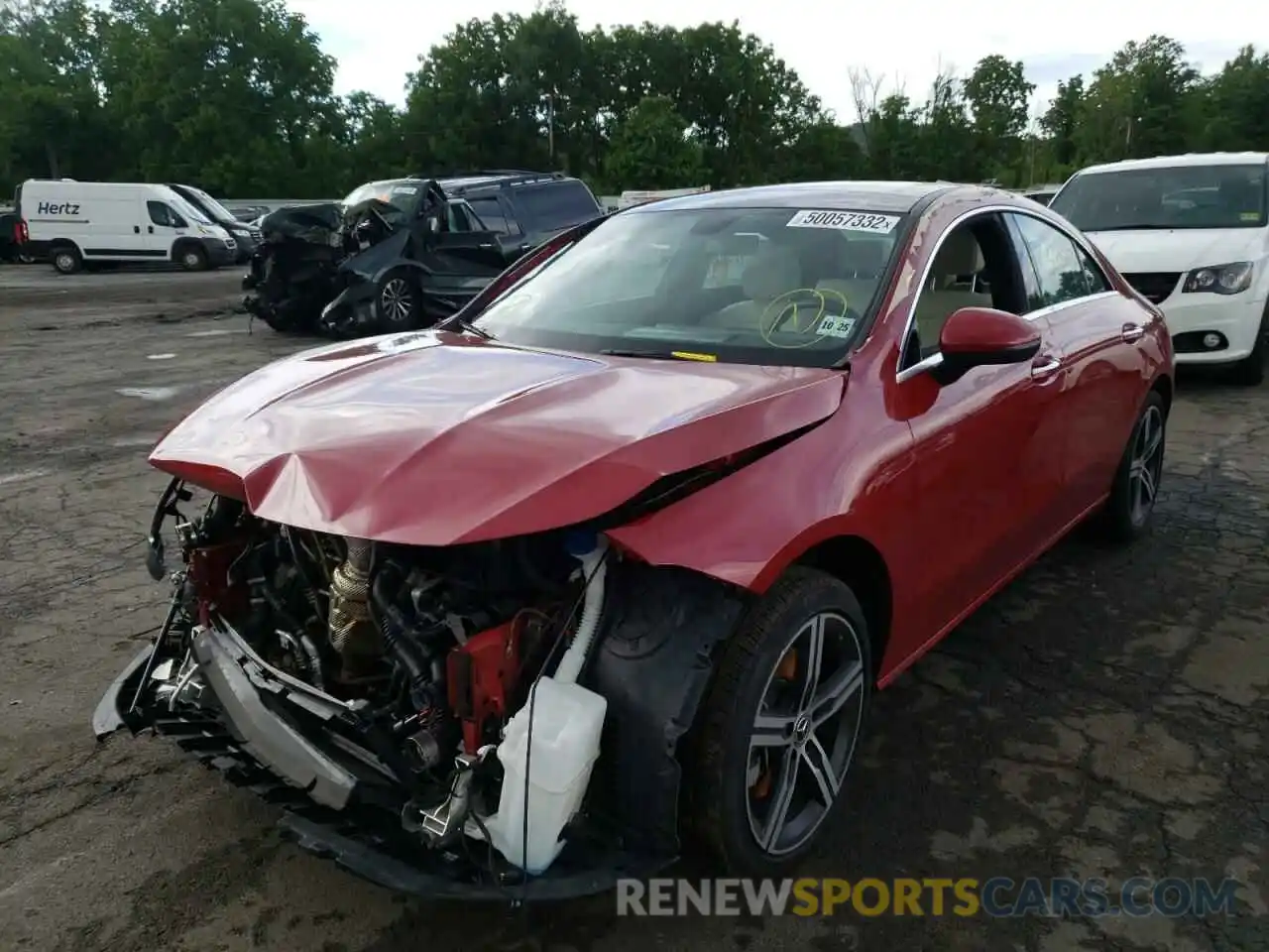 2 Photograph of a damaged car W1K5J4HB0MN154643 MERCEDES-BENZ CLA-CLASS 2021