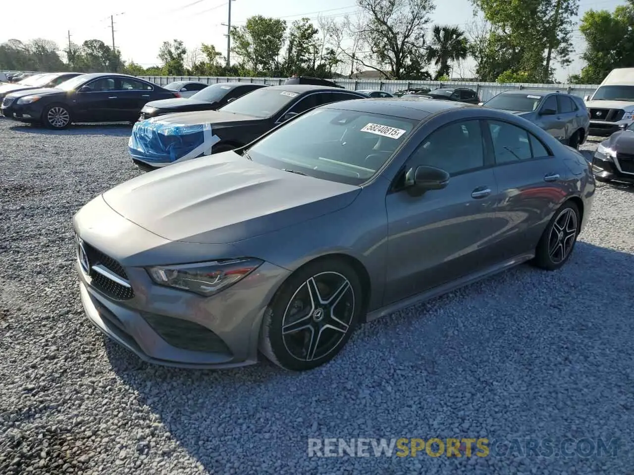 1 Photograph of a damaged car W1K5J4HB0MN172494 MERCEDES-BENZ CLA-CLASS 2021