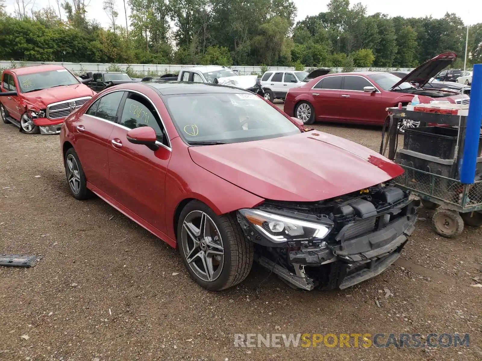 1 Photograph of a damaged car W1K5J4HB2MN176353 MERCEDES-BENZ CLA-CLASS 2021