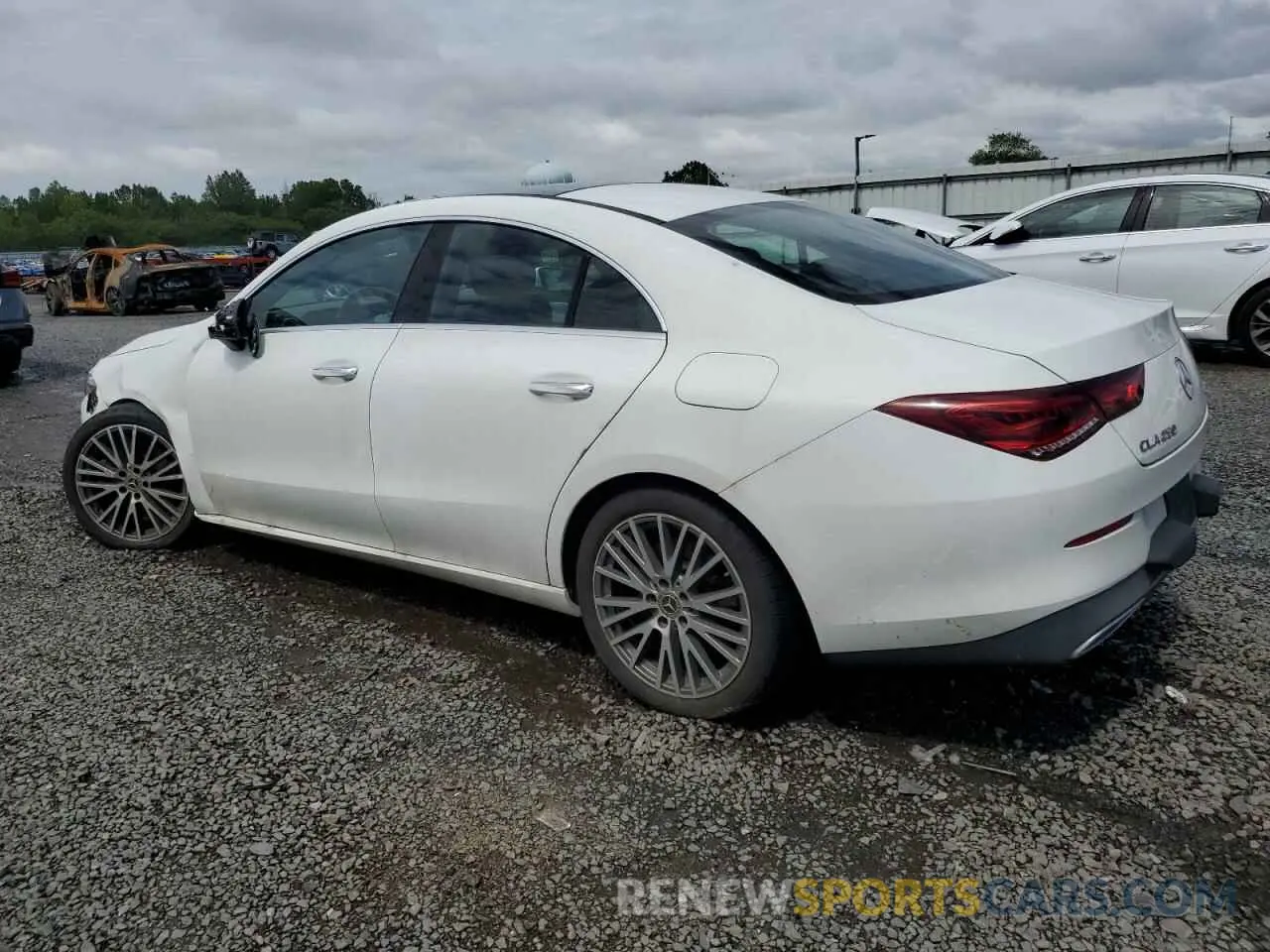 2 Photograph of a damaged car W1K5J4HB6MN191325 MERCEDES-BENZ CLA-CLASS 2021