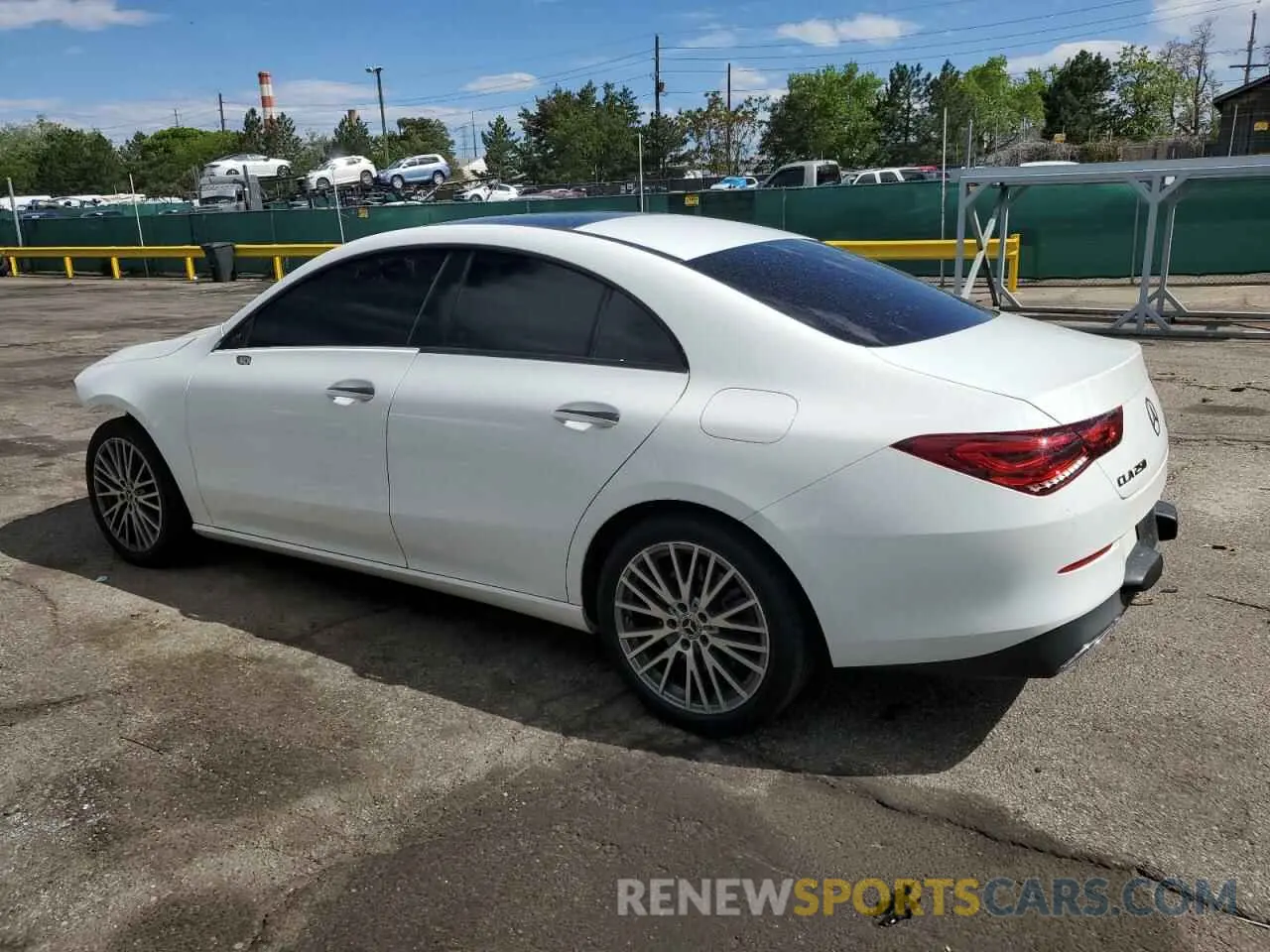 2 Photograph of a damaged car W1K5J4HB8MN170007 MERCEDES-BENZ CLA-CLASS 2021