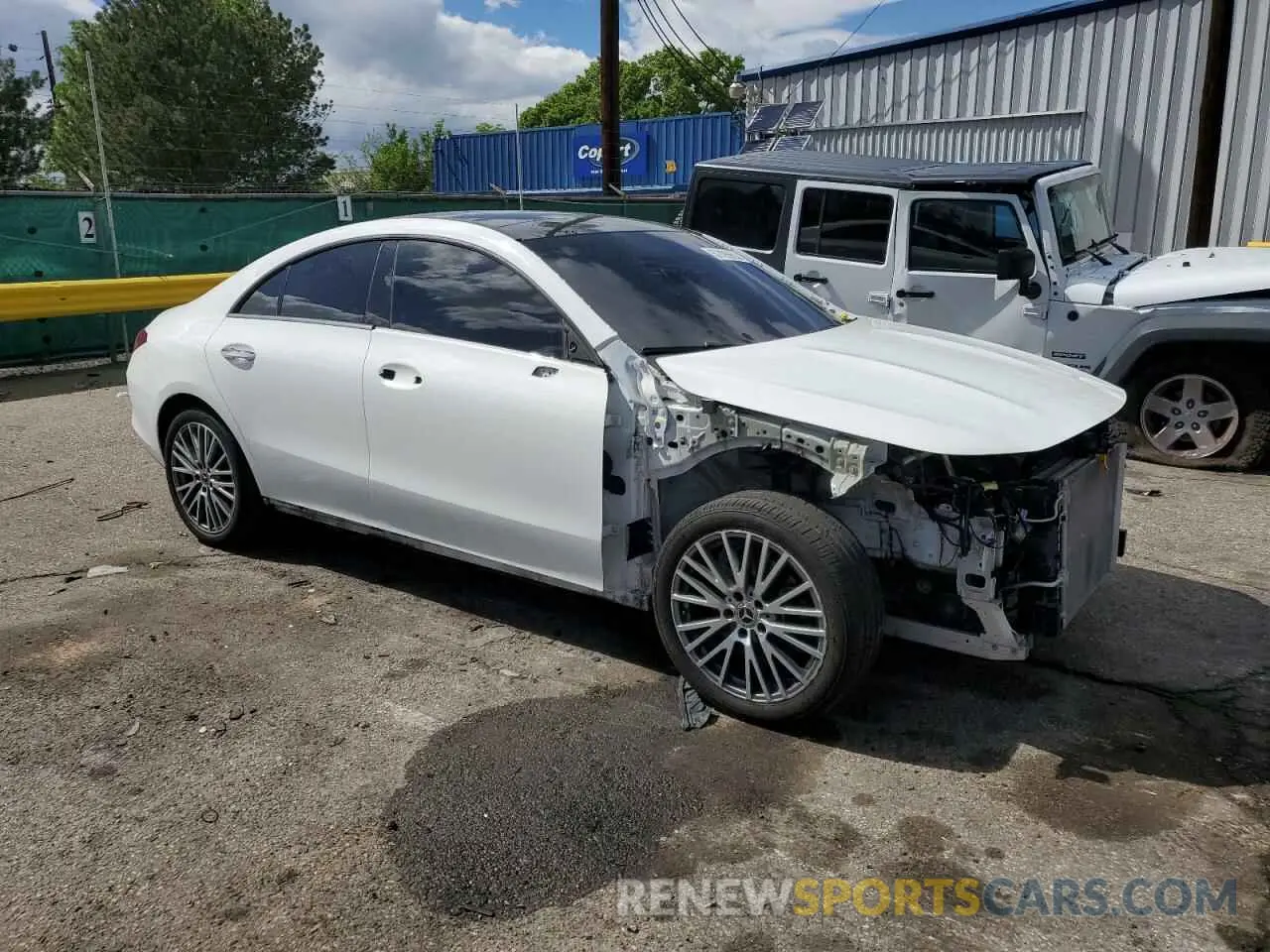 4 Photograph of a damaged car W1K5J4HB8MN170007 MERCEDES-BENZ CLA-CLASS 2021