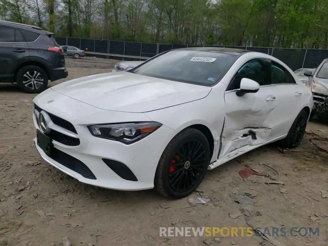 2 Photograph of a damaged car W1K5J4HBXMN192459 MERCEDES-BENZ CLA-CLASS 2021