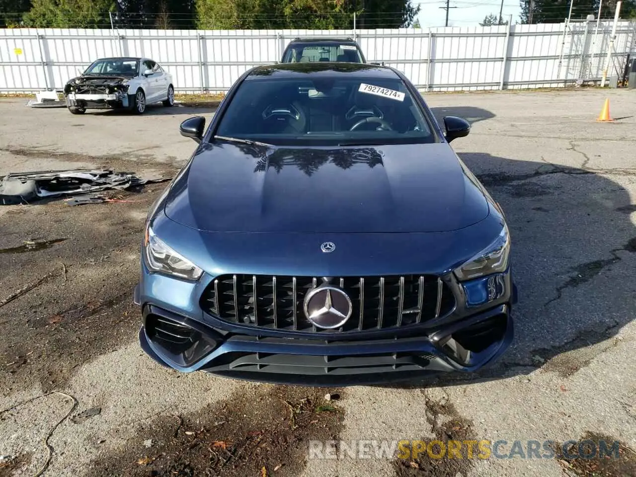 5 Photograph of a damaged car W1K5J5DB5MN186242 MERCEDES-BENZ CLA-CLASS 2021