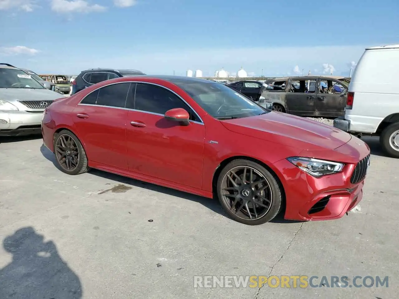 4 Photograph of a damaged car W1K5J5DB8MN170617 MERCEDES-BENZ CLA-CLASS 2021