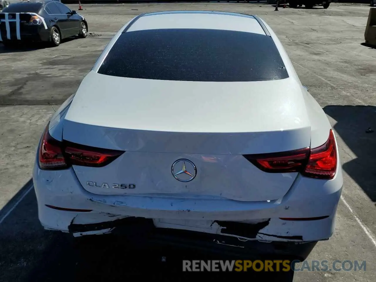6 Photograph of a damaged car W1K5J4GB6NN311479 MERCEDES-BENZ CLA-CLASS 2022