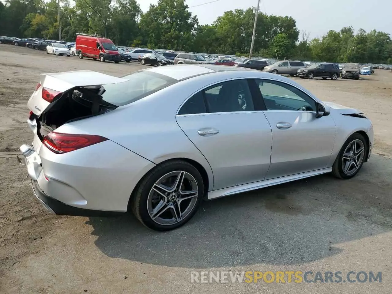 3 Photograph of a damaged car W1K5J4HB4NN263415 MERCEDES-BENZ CLA-CLASS 2022