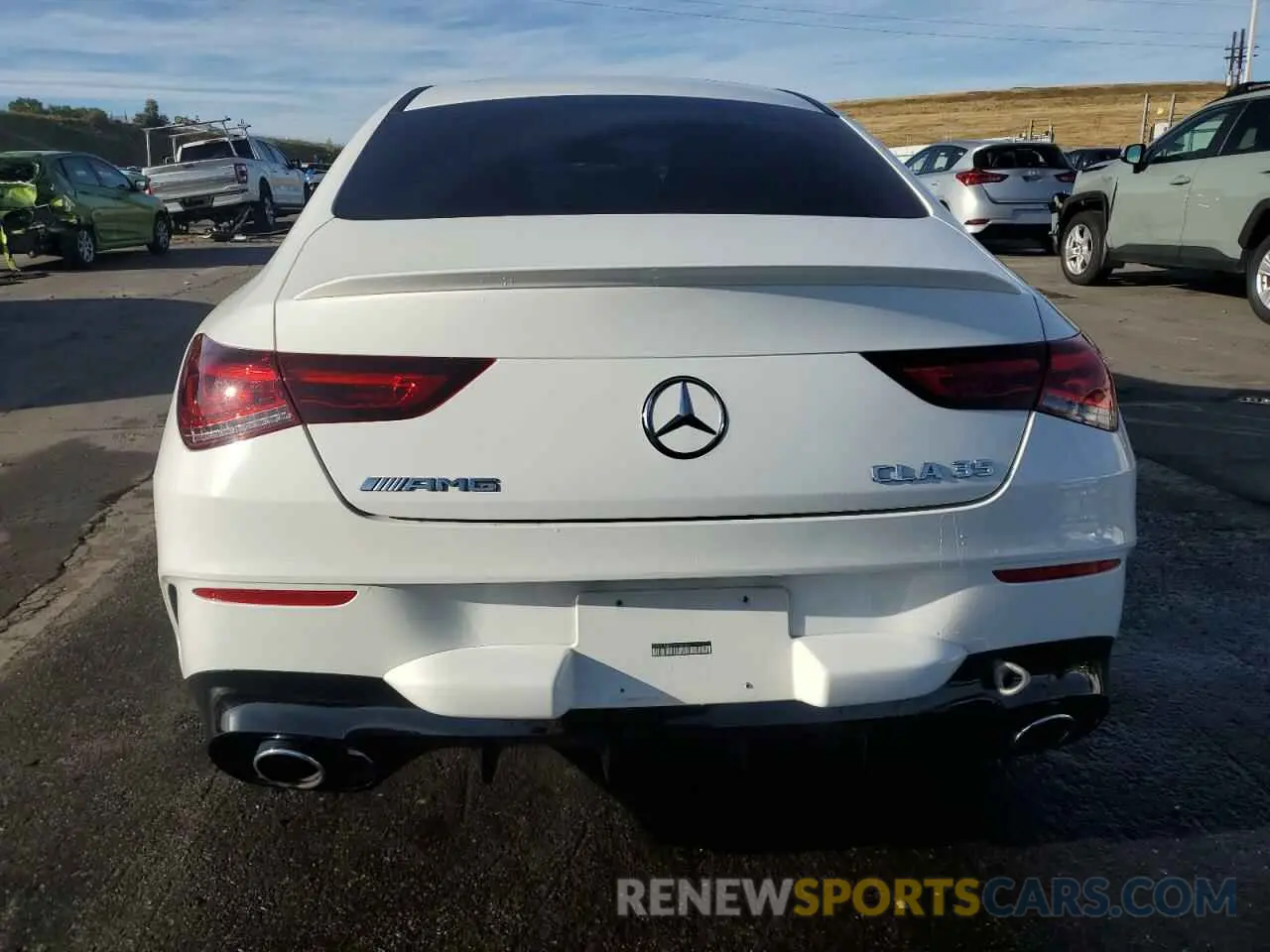 6 Photograph of a damaged car W1K5J5BB1NN297150 MERCEDES-BENZ CLA-CLASS 2022