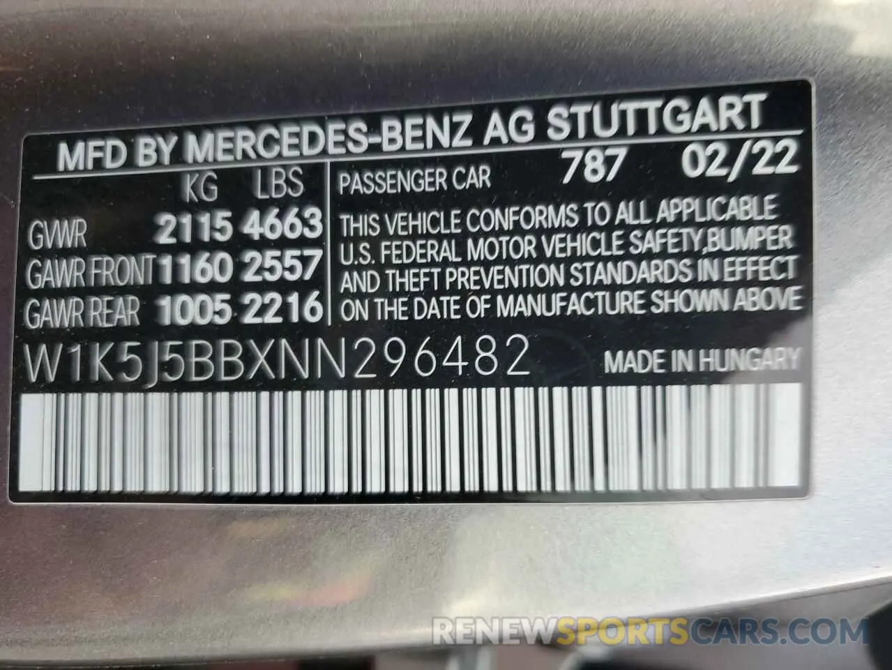 13 Photograph of a damaged car W1K5J5BBXNN296482 MERCEDES-BENZ CLA-CLASS 2022
