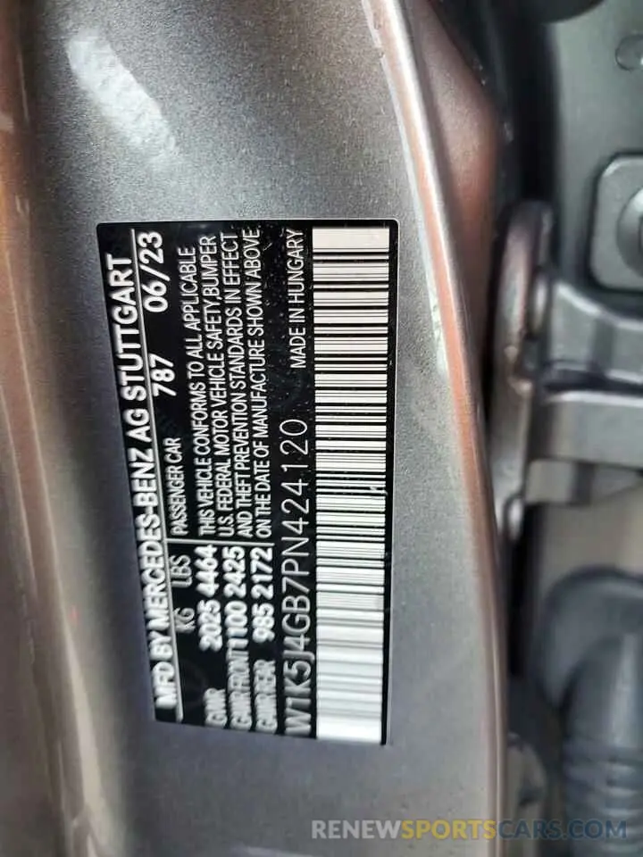 13 Photograph of a damaged car W1K5J4GB7PN424120 MERCEDES-BENZ CLA-CLASS 2023