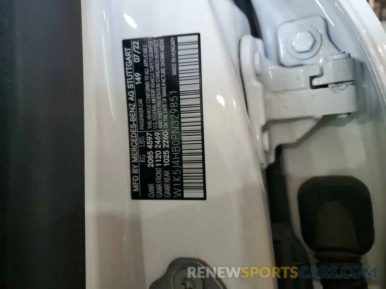 12 Photograph of a damaged car W1K5J4HB0PN329851 MERCEDES-BENZ CLA-CLASS 2023
