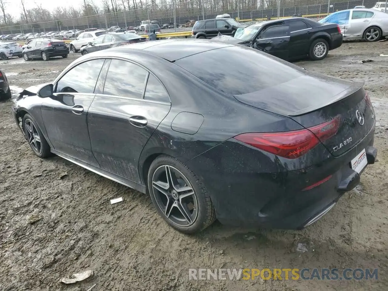 2 Photograph of a damaged car W1K5J4HB5RN454962 MERCEDES-BENZ CLA-CLASS 2024
