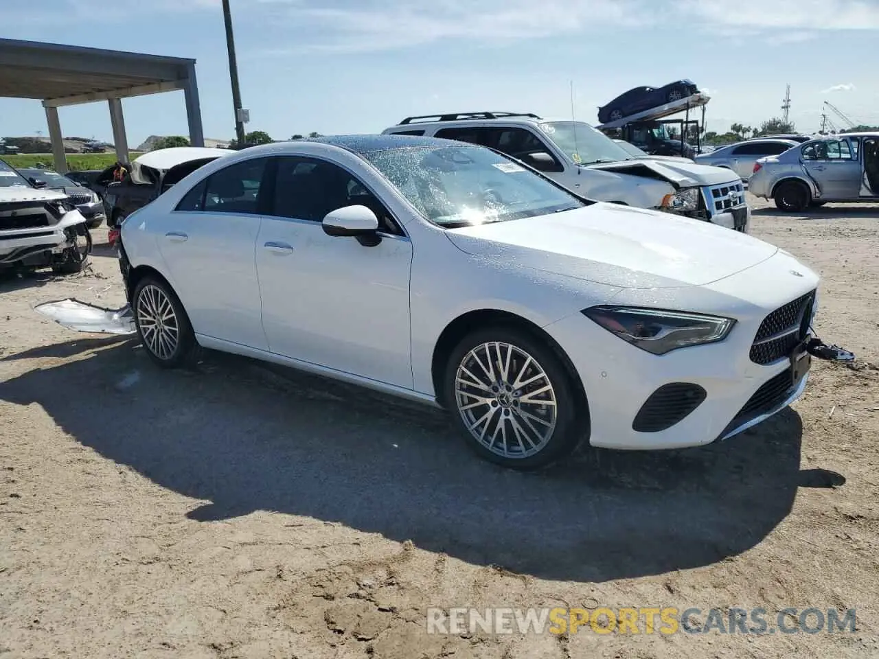 4 Photograph of a damaged car W1K5J4GB4SN522417 MERCEDES-BENZ CLA-CLASS 2025