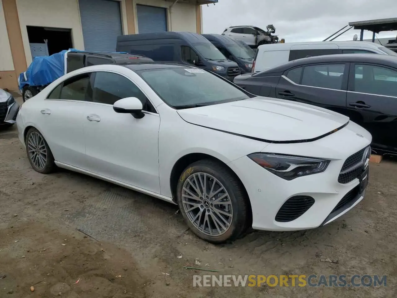 4 Photograph of a damaged car W1K5J4GB5SN516545 MERCEDES-BENZ CLA-CLASS 2025