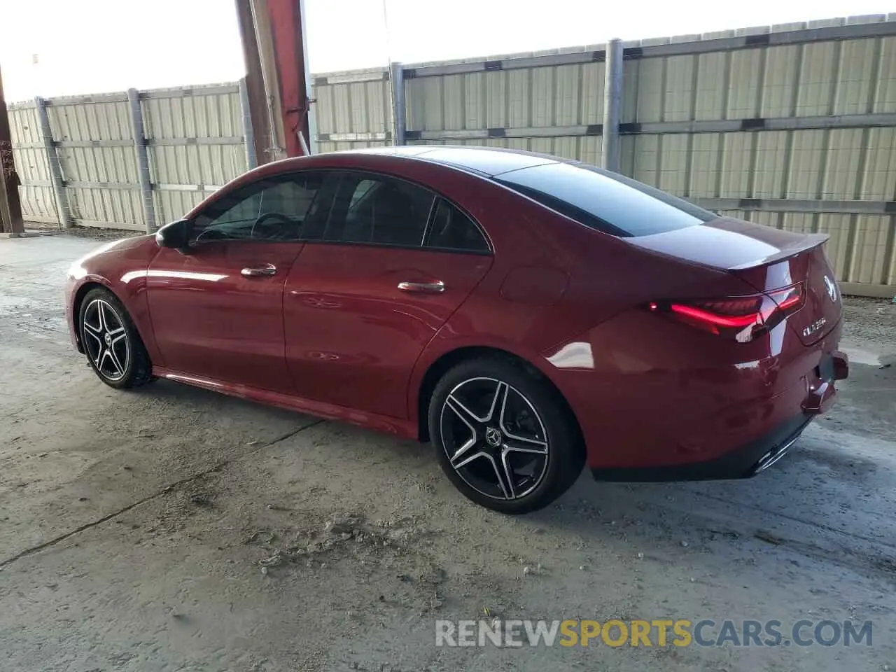 2 Photograph of a damaged car W1K5J4GB9SN481816 MERCEDES-BENZ CLA-CLASS 2025