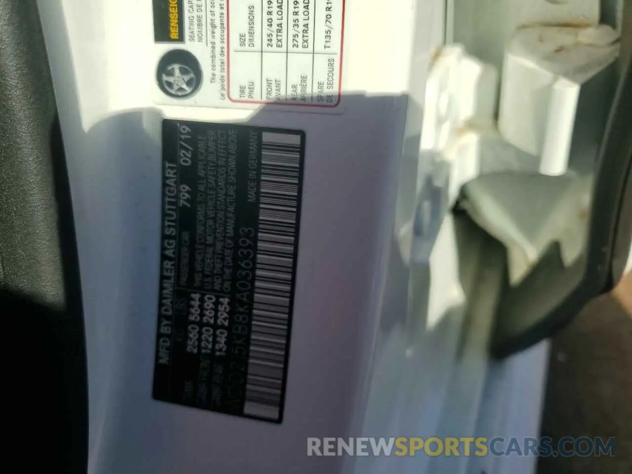 13 Photograph of a damaged car WDD2J5KB8KA036393 MERCEDES-BENZ CLC-CLASS 2019
