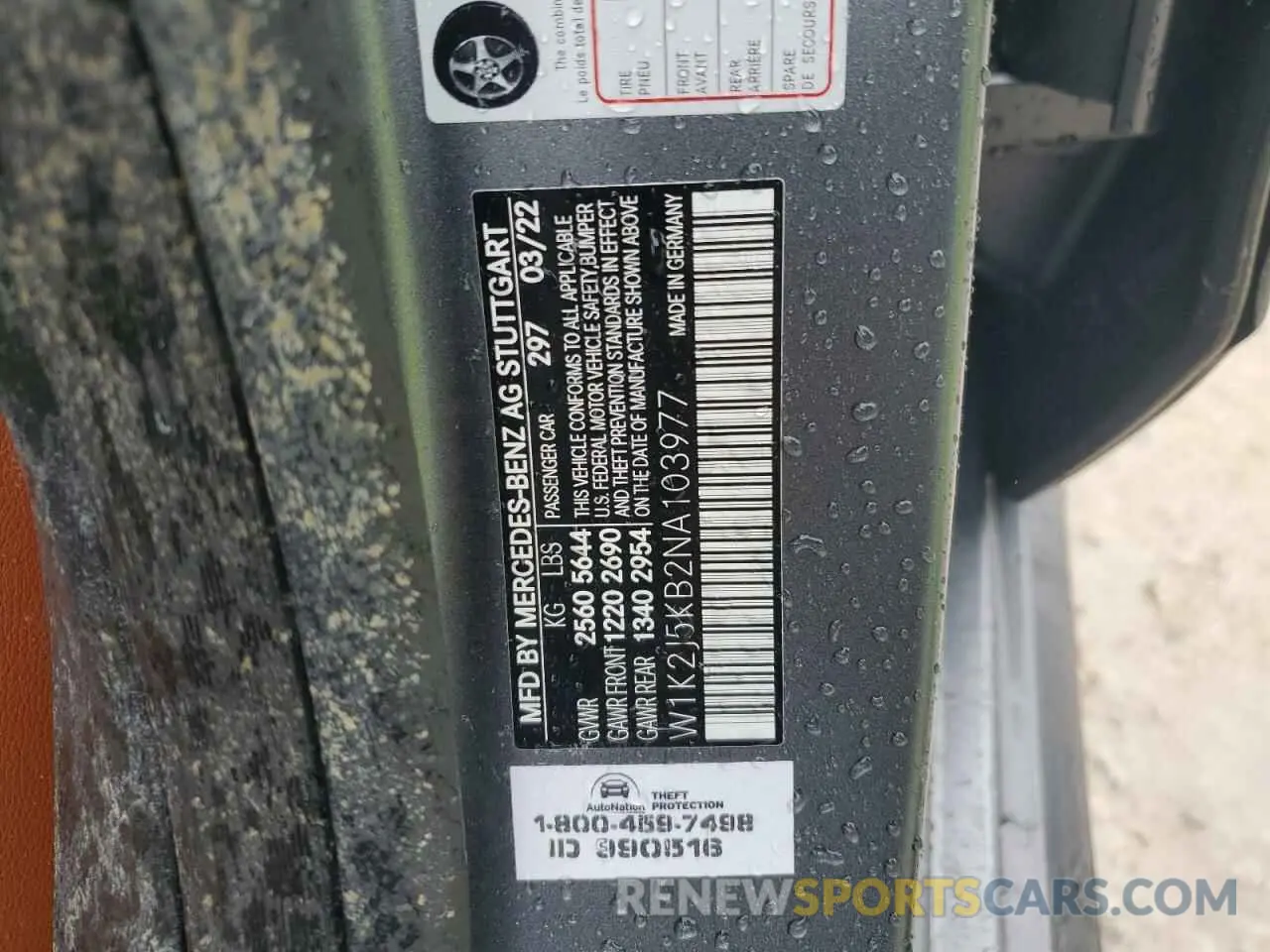 13 Photograph of a damaged car W1K2J5KB2NA103977 MERCEDES-BENZ CLC-CLASS 2022