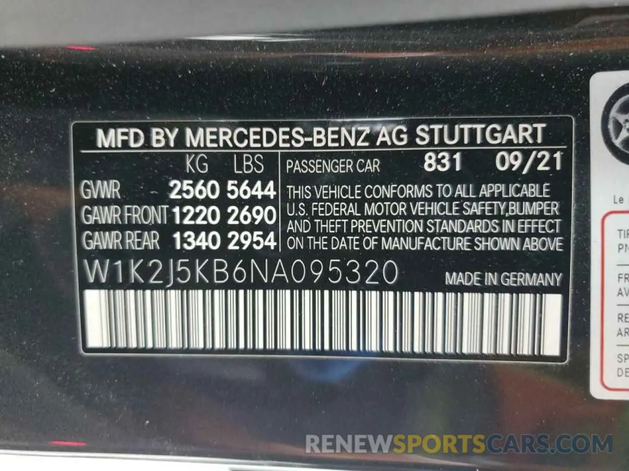 12 Photograph of a damaged car W1K2J5KB6NA095320 MERCEDES-BENZ CLC-CLASS 2022