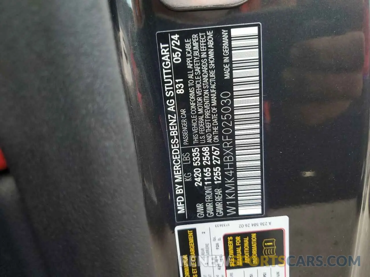 13 Photograph of a damaged car W1KMK4HBXRF025030 MERCEDES-BENZ CLE 300 4M 2024