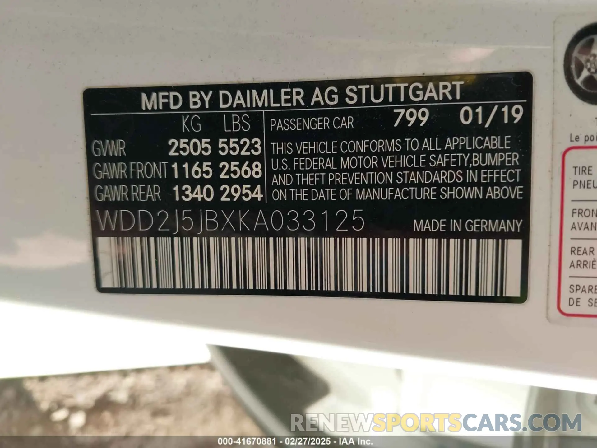 9 Photograph of a damaged car WDD2J5JBXKA033125 MERCEDES-BENZ CLS 450 2019