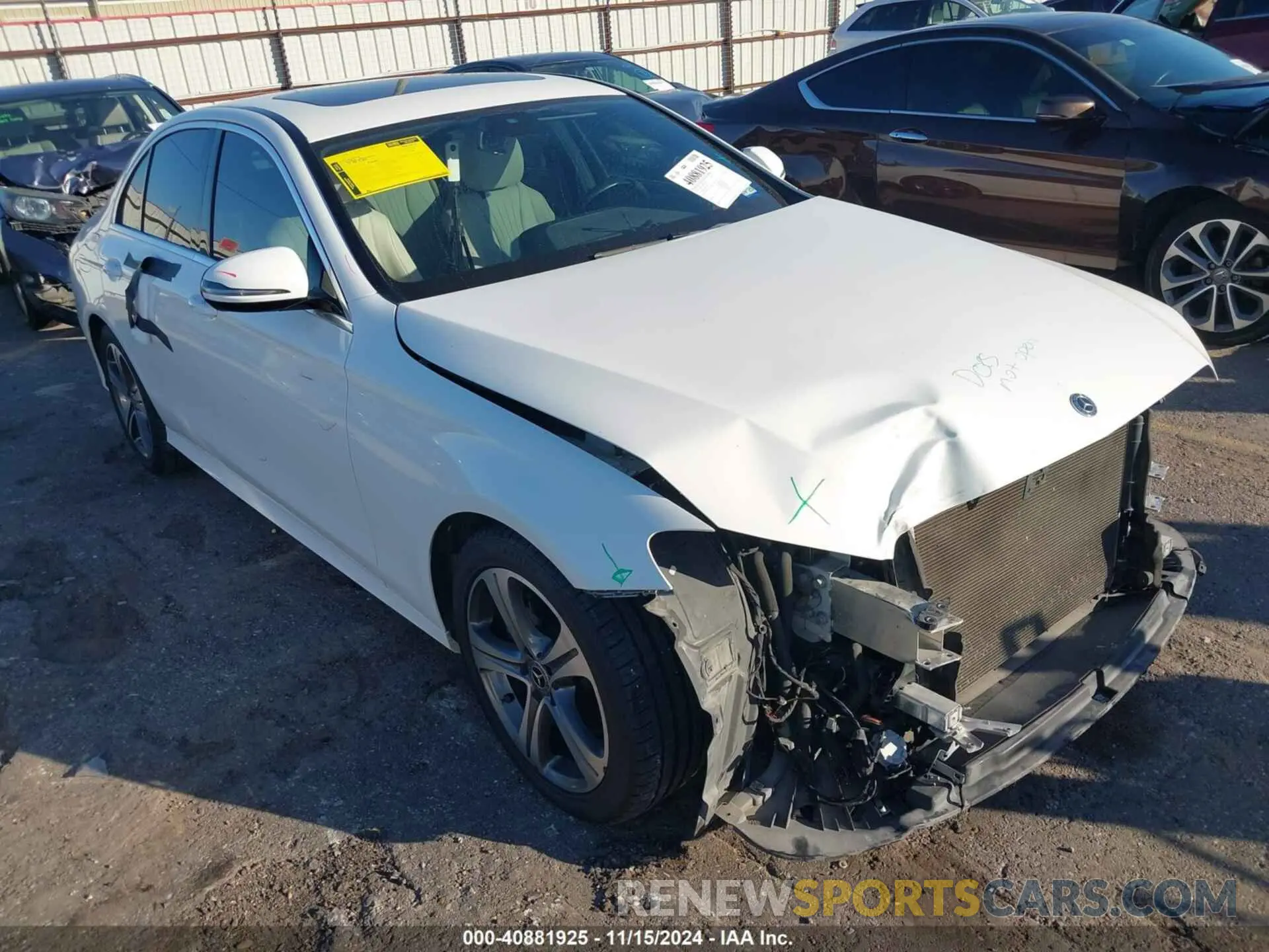 1 Photograph of a damaged car WDDZF4JB0KA564991 MERCEDES-BENZ E 300 2019
