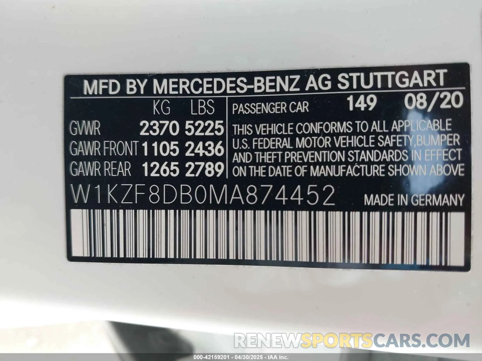 9 Photograph of a damaged car W1KZF8DB0MA874452 MERCEDES-BENZ E 350 2021