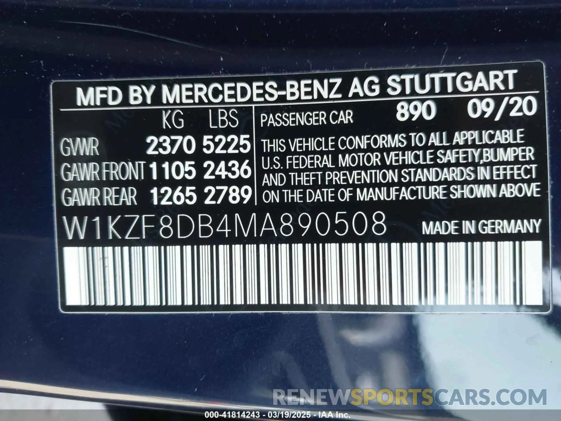 9 Photograph of a damaged car W1KZF8DB4MA890508 MERCEDES-BENZ E 350 2021