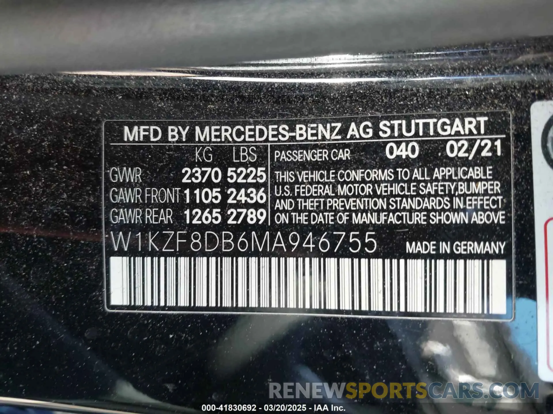 9 Photograph of a damaged car W1KZF8DB6MA946755 MERCEDES-BENZ E 350 2021