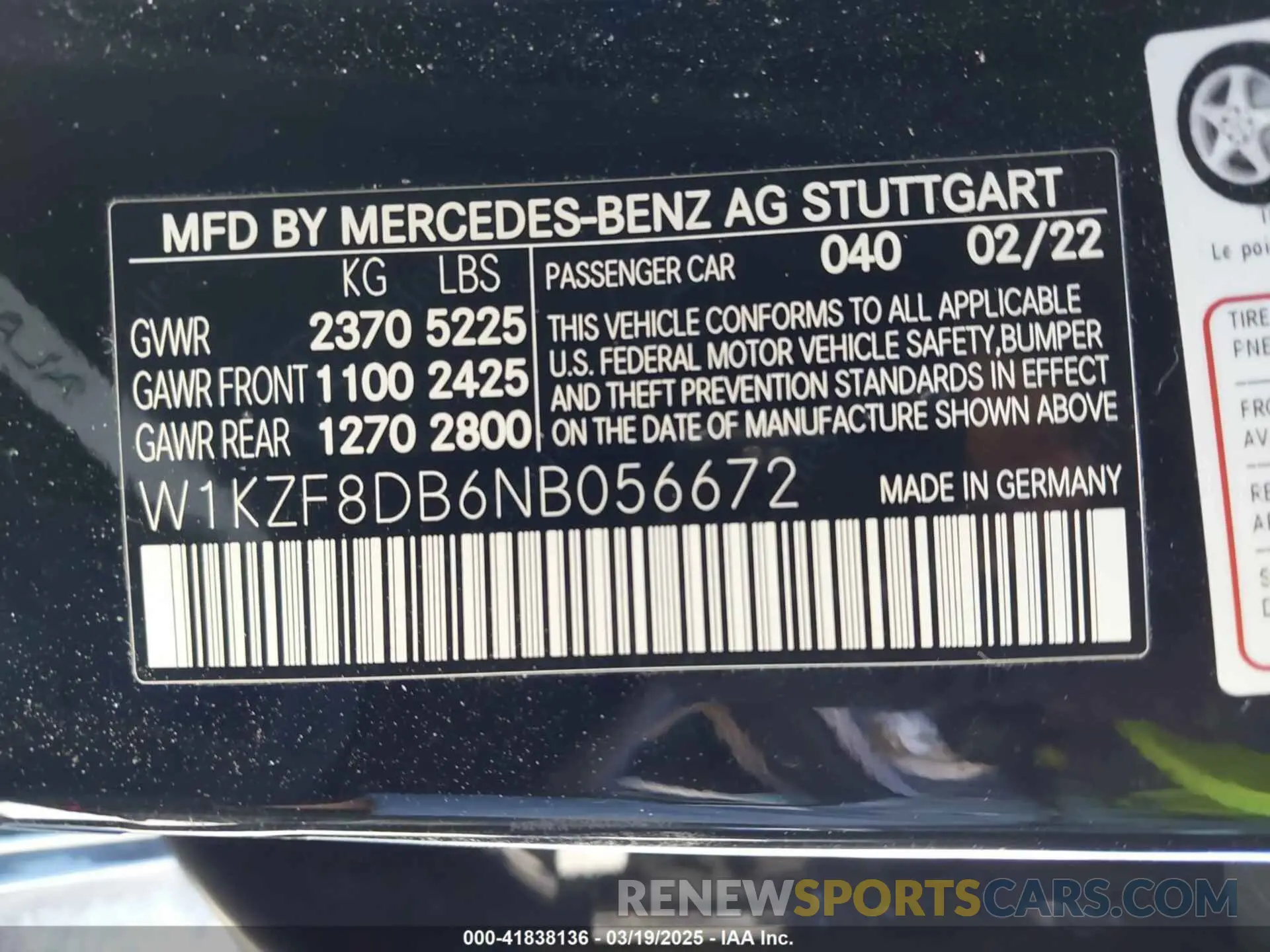 9 Photograph of a damaged car W1KZF8DB6NB056672 MERCEDES-BENZ E 350 2022