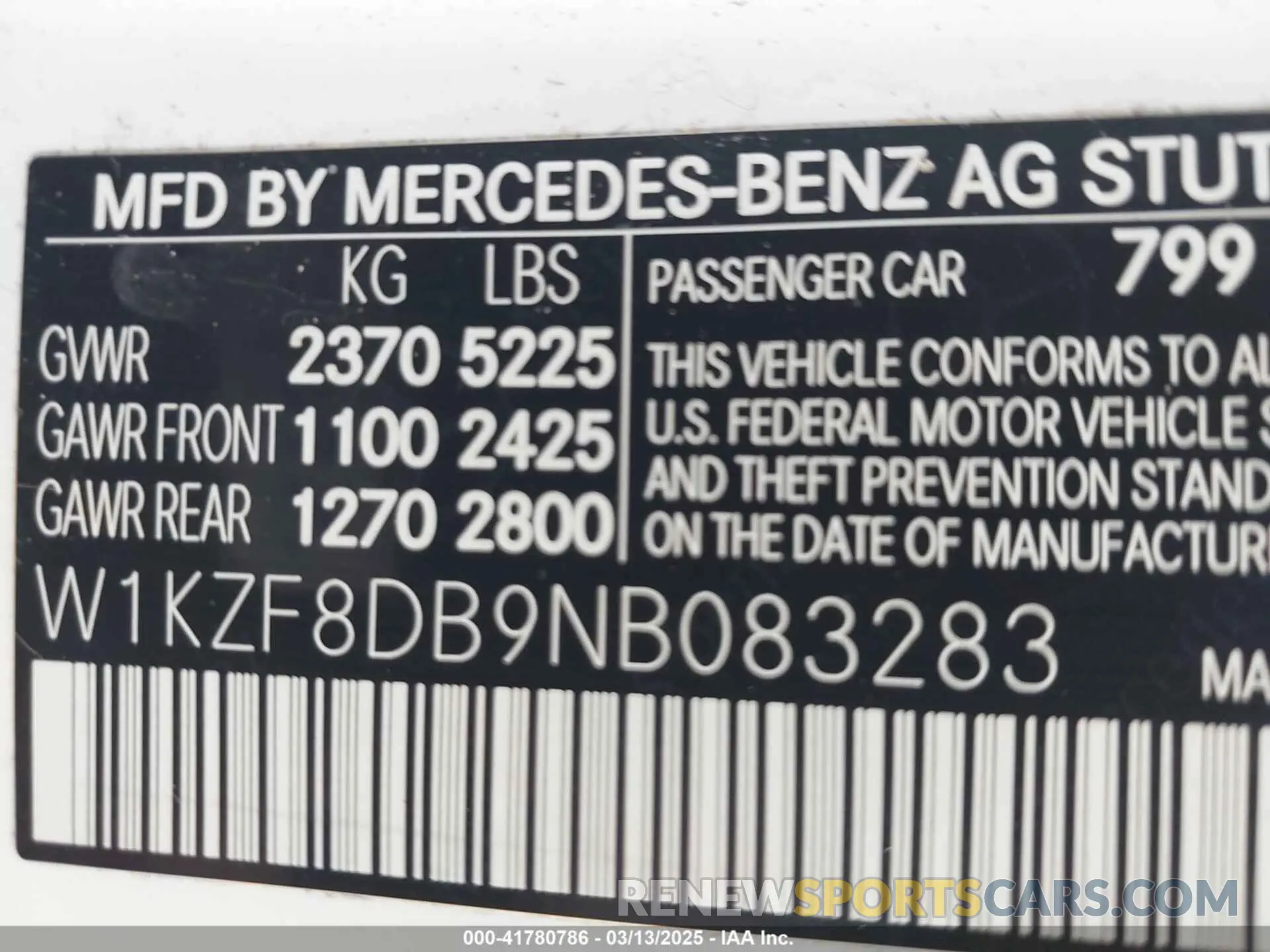 9 Photograph of a damaged car W1KZF8DB9NB083283 MERCEDES-BENZ E 350 2022
