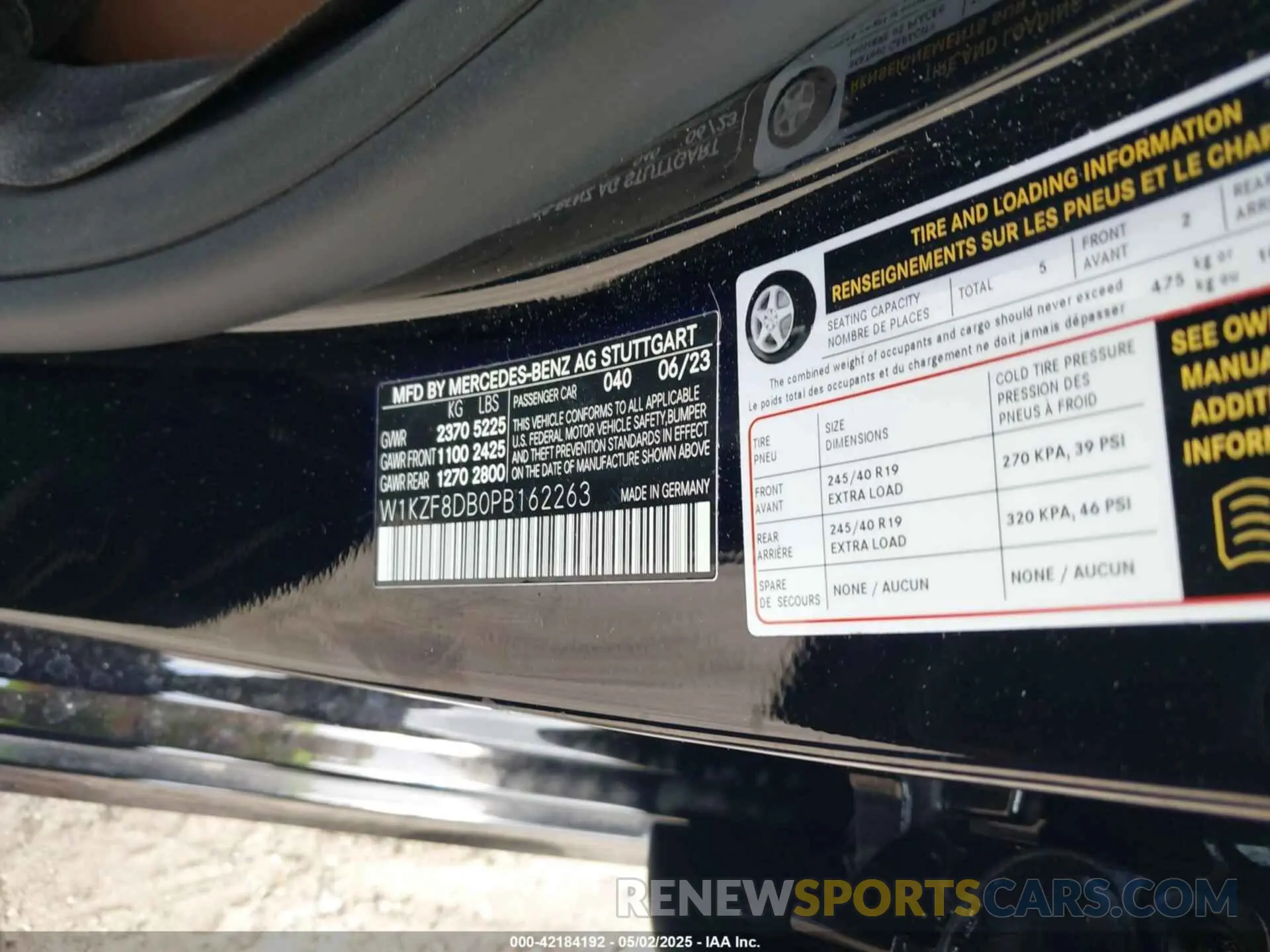 9 Photograph of a damaged car W1KZF8DB0PB162263 MERCEDES-BENZ E 350 2023