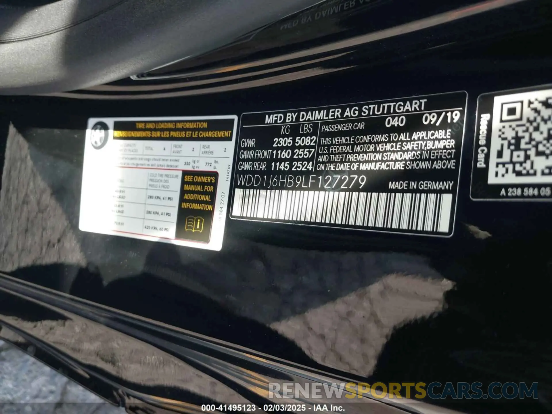 9 Photograph of a damaged car WDD1J6HB9LF127279 MERCEDES-BENZ E 450 2020